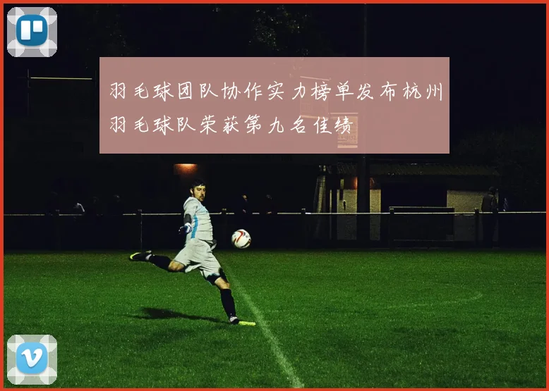 羽毛球团队协作实力榜单发布杭州羽毛球队荣获第九名佳绩